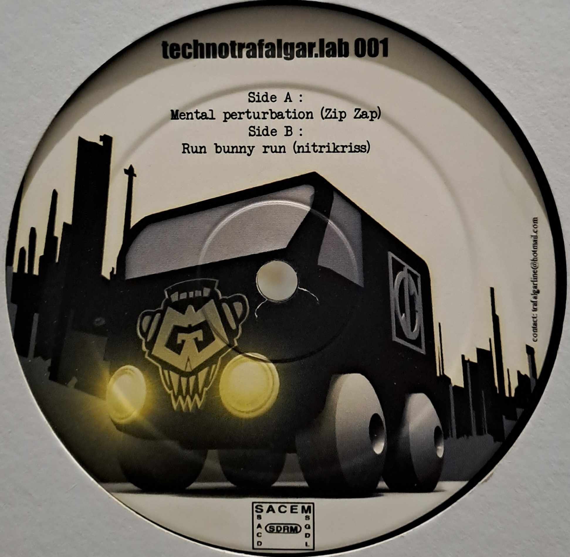 Technotrafalgar Lab 01 - vinyle freetekno